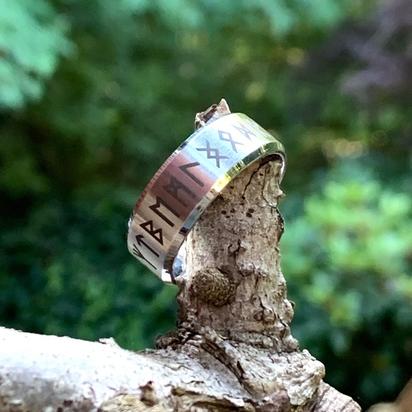 ☀️NEW ITEM!🌹NWT Rune/Futhark alphabet symbol ring - Picture 9 of 16